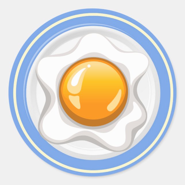 Redonda Pegatina del huevo Bowl - SRF (Anverso)