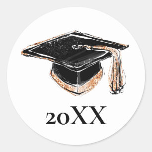 Redonda Pegatina del límite de graduación 2020