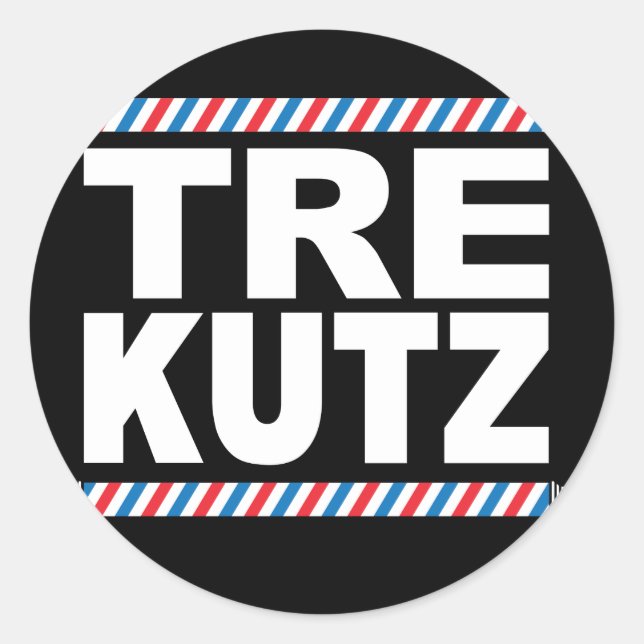Redonda Pegatina del logo de TreKutz (Anverso)