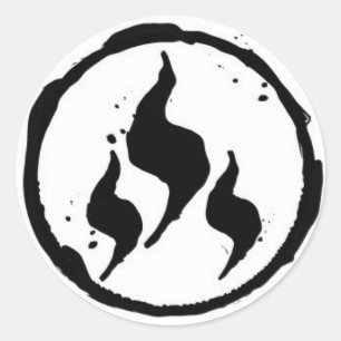 Redonda Pegatina del logotipo