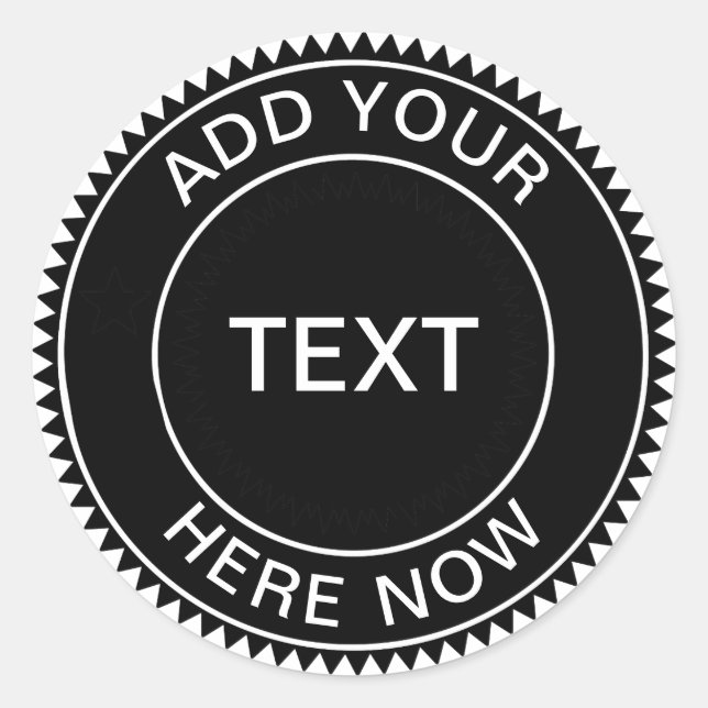 Redonda Pegatina del logotipo comercial de Hipster de Guay (Anverso)