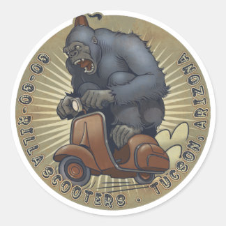 Redonda Pegatina del logotipo de color GGR