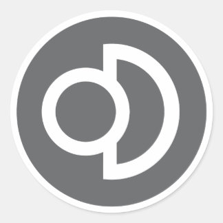 Redonda Pegatina del logotipo de Deconbrio