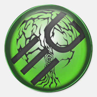 Redonda Pegatina del logotipo de Eden Grounds