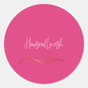 Redonda Pegatina del logotipo de HouseOfLavish - Marca de