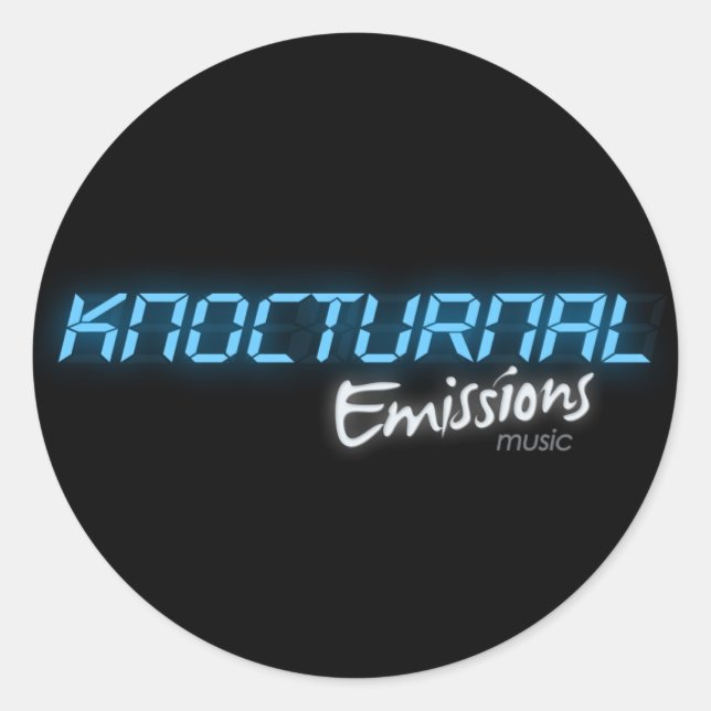 Redonda Pegatina del logotipo de KnocEms (Anverso)