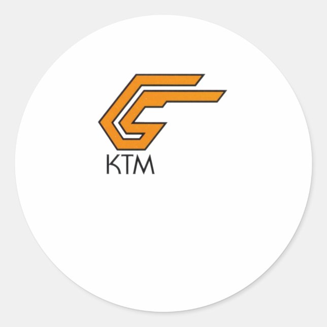 Redonda Pegatina del logotipo de Ktm1 (Anverso)