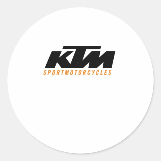 Redonda Pegatina del logotipo de Ktm2 (Anverso)