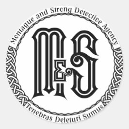 Redonda Pegatina del logotipo de M&S