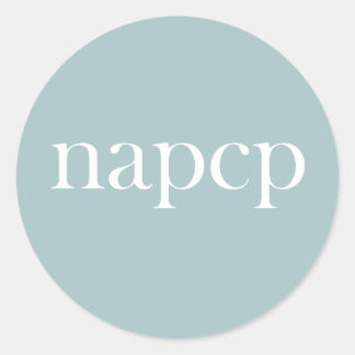Redonda PEGATINA del logotipo de NAPCP