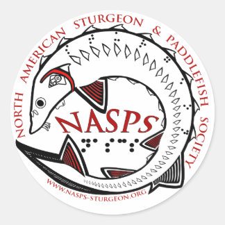 Redonda Pegatina del logotipo de NASPS