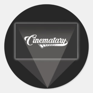 Redonda Pegatina del logotipo de proyección
