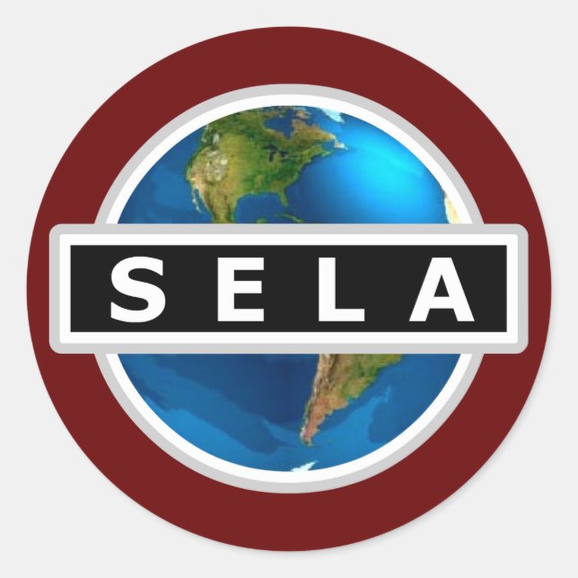 Redonda PEGATINA del logotipo de SELA (Anverso)