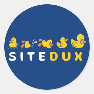 Redonda Pegatina del logotipo de Sitedux