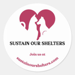 Redonda Pegatina del logotipo de SOS