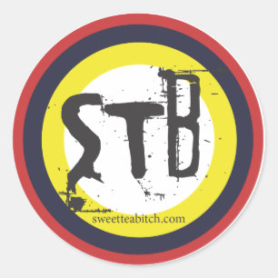 Redonda Pegatina del logotipo de STB