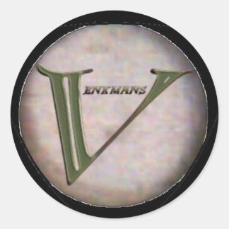Redonda Pegatina del logotipo de Venkman