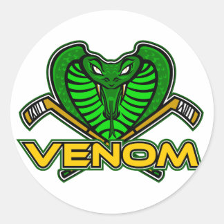 Redonda Pegatina del logotipo de Venom