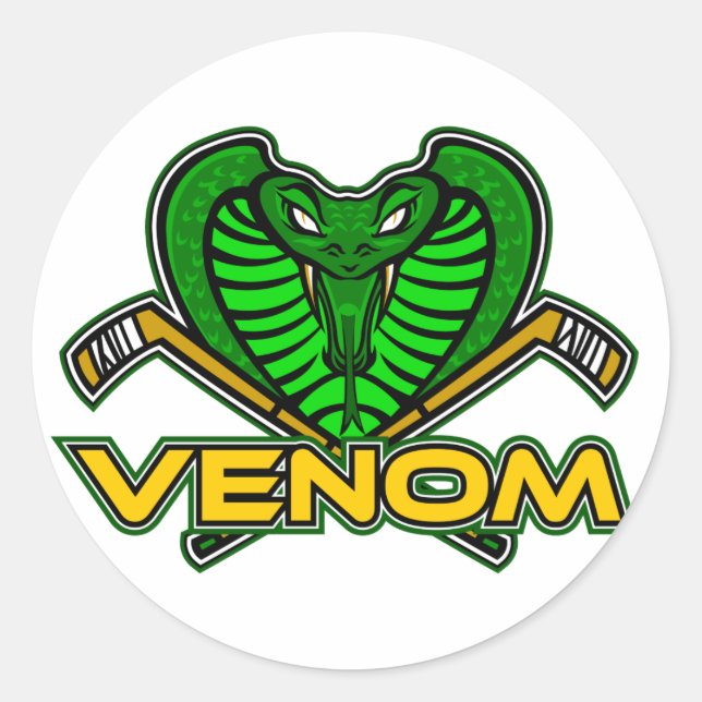 Redonda Pegatina del logotipo de Venom (Anverso)