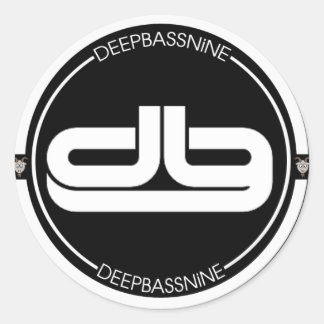 Redonda PEGATINA del logotipo DEEPBASSNiNE
