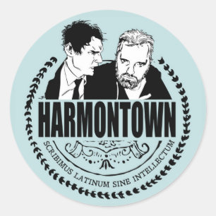 Redonda Pegatina del logotipo Harmontown
