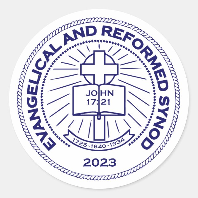 Redonda Pegatina del logotipo, hoja de 20 (Anverso)