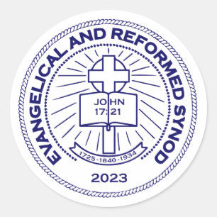 Redonda Pegatina del logotipo, hoja de 20