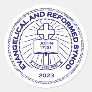 Redonda Pegatina del logotipo, hoja de 20