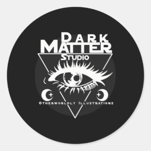 Redonda Pegatina del logotipo oficial de Dark Studio