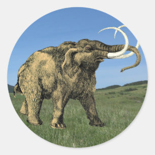 Redonda Pegatina del mastodonte
