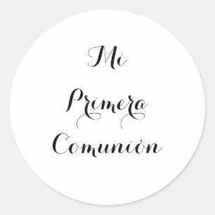 Redonda Pegatina del MI Primera Comunión