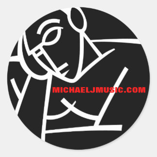 Redonda Pegatina del "Mofo-Individuo" del negro