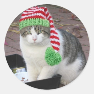 REDONDA PEGATINA DEL NAVIDAD DE FATBOY