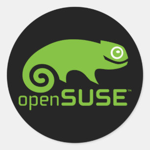 Redonda pegatina del openSUSE