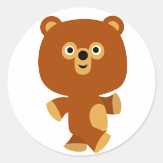 Redonda Pegatina del oso del Personalizado asertivo cutáne