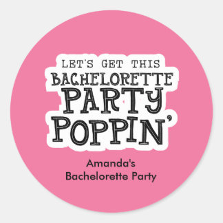 Redonda Pegatina del partido Bachelorette