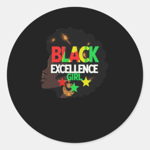 Redonda Pegatina del período de historia negra de la cultu