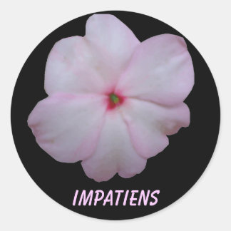 Redonda Pegatina del Personalizable Impatiens