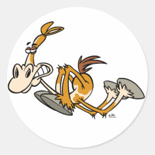 Redonda Pegatina del personalizado de potencia de caballo