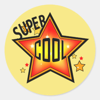 Redonda Pegatina del premio Super Guay Shinning Star