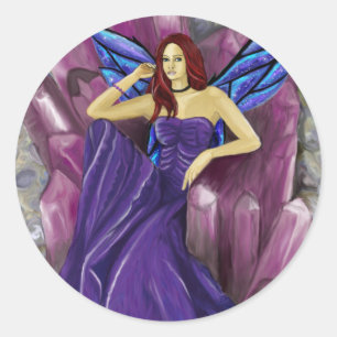 Redonda Pegatina del presidente de Amethyst