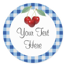 Pegatina del producto Personalizado de cerezas