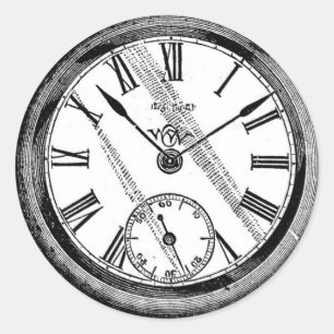 Redonda Pegatina del reloj
