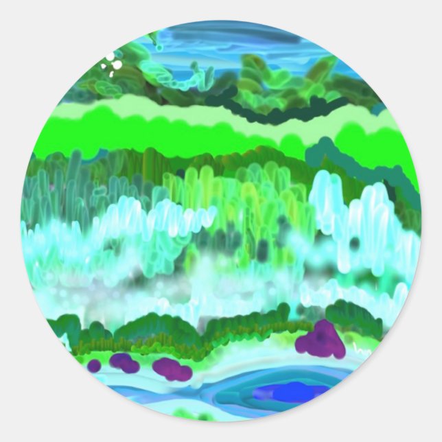 Redonda Pegatina del Renacimiento Digital (Anverso)