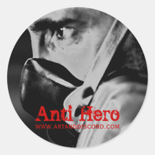 Redonda Pegatina del respirador del Anti-Héroe