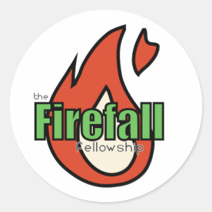 Redonda Pegatina del rojo de Firefall