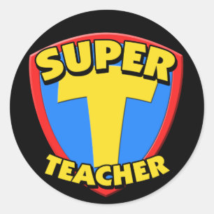 Redonda Pegatina del superprofesor