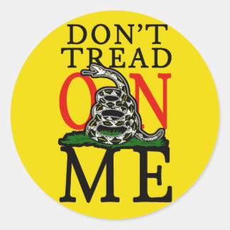 Redonda Pegatina del tapón de alcance, Gadsden, estilo 1