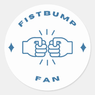 Redonda Pegatina del ventilador de FistBump