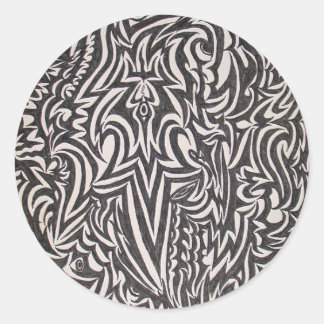 Redonda Pegatina del viaje por el caos